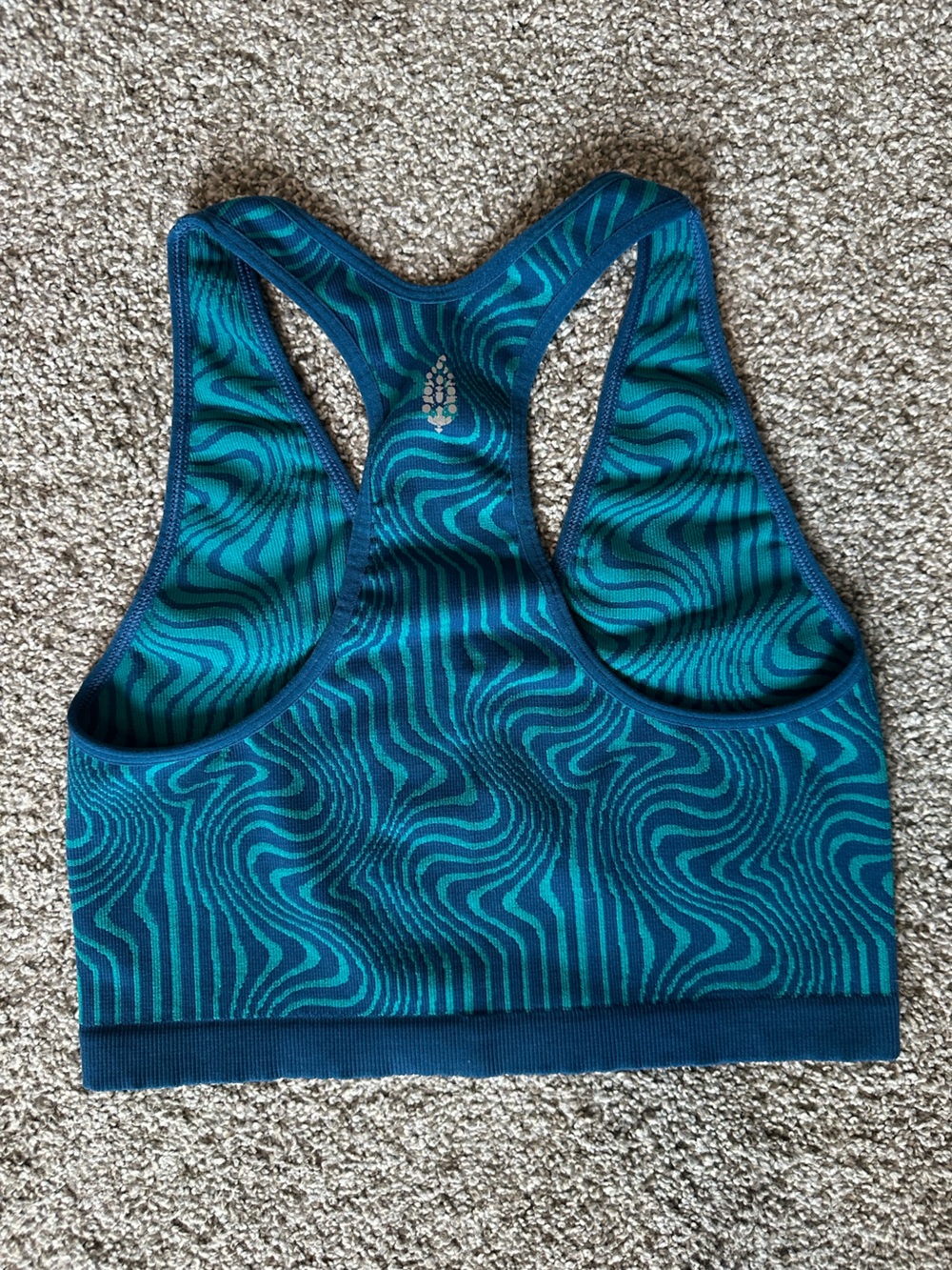 Free People Movement Jacquard Free Throw Crop Top - Size Large - Picture 2 of 3